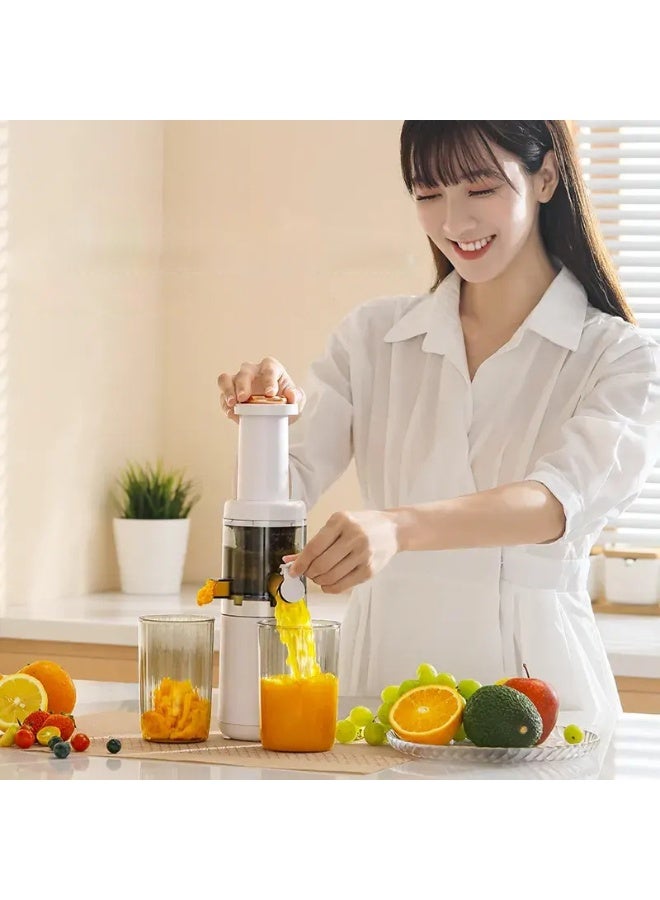 Ceool Slow Juicer Machine for Fruits and Vegetables, Electric Cold Press Juicer, Screw Extrusion Juice Extractor, BPA Free Food Grade Plastic, Citrus Orange Lemon Juicer, Low Speed Masticating Juicer, High Juice Yield, Compact Vertical Design, Home Kitchen Juice Maker - Image 2